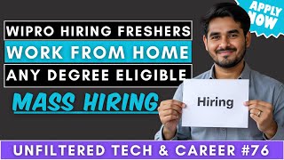 Wipro Mass Hiring Freshers 2024 | Work From Home | Any Degree | Fresher Jobs 2024 🔥