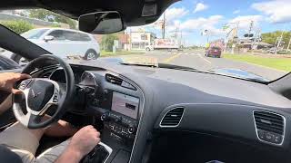 4,600 Mile Corvette Stingray 3LT 7 Speed Manual Test Drive