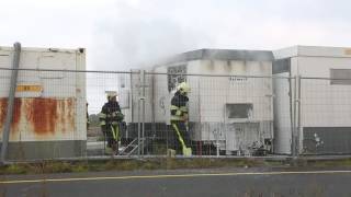 Brand in Bouwkeet Hillaard