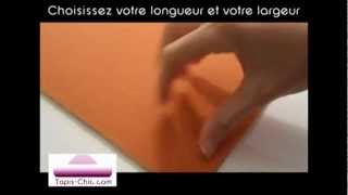 Tapis sur mesure orange Forma de Vorwerk par Tapis Chic