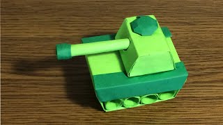 How to make a paper tank  DIY origami tank