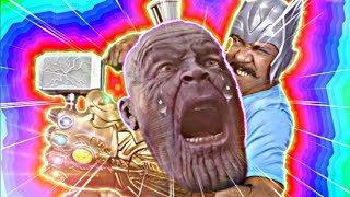 Asim Barber VS Thanos But Asim Weilds The Infinity Gauntlett And Storm Breaker!