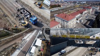 MARZEC 2021 - relacja z modernizacji linii kolejowej od Czechowic-Dziedzic/Gocz.-Zdrój do Zabrzega