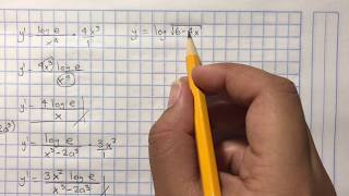 11.2 Derivada del Logaritmo de una función variable 2/2