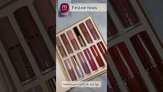 #viral handiyan lipstick set ✨️ 😍  from meesho/ / Festive finds  series ✨️ 😀  #lipstick #beauty