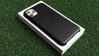 iPhone 11 Pro Max Apple Black Leather Case