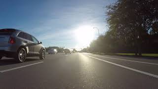 Drive Beautiful Cool 49 degre day in Miramar, FL Go Pro