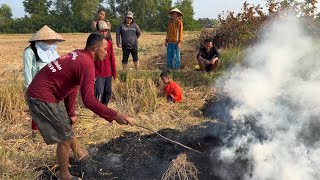 Cá phi nướng gơm chắm muối ớt Săn bắt ở ao hoang bữa nay vô mánh nữa rồi # 249