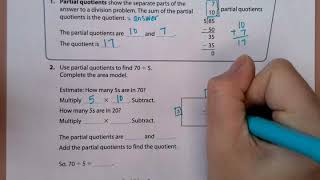 Using Partial Quotients to Divide