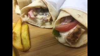 Chicken Shawarma with homemade bread and sauce ( a complete recipe, step by step)