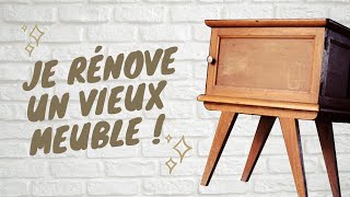 AVANT/APRÈS - Je rénove une table de nuit !