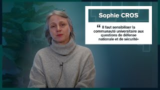 Sophie Cros, référente Enseignement Défense et Sécurité de l'université [TRAJECTOIRES]