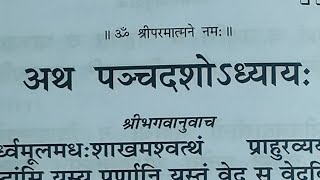 Chapter 15 (Full) Bhagavad Gita Recitation Geeta Jayanti Preparation Shortest Adhyay to Learn Easily