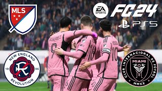 ［FC24］Jugando MLS 2024 New England vs Inter Miami Gameplay sin comentarios