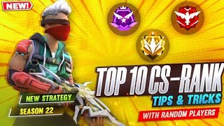 Cs rank push tips and trick | win every cs rank with random players| new season | Jaat Free Fire