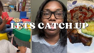 Let’s Catch Up: Intentional Eating, Trip to the library & toddler activities