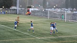 Real Oviedo Femenino 2 - Real Sociedad B Femenino 1; gol de Vera Rico.