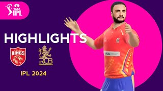 RCB vs PBKS Match IPL 2024 Highlights | Ipl Highlights 2024 | RCB vs PBKS Highlights