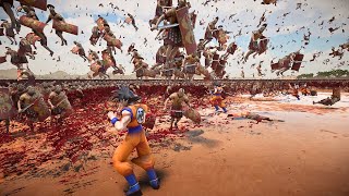 GOKU VS 1,000,000 ROMANS INVASION!!-Ultimate Epic Battle Simulator 2