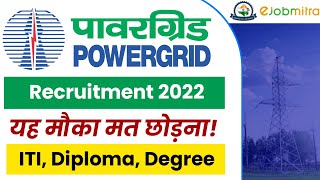 Powerdgrid PGCIL Recruitment 2022 Apply Online 800 Posts | Age, Eligibility, Salery, and All Details