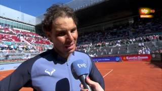 El partido televisado hoy del Madrid Manchester tendrá un espectador de lujo, Rafa Nadal