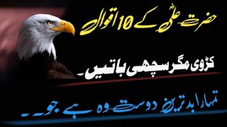 Top 10 Quotes of Hazrat ali Ra in Urdu | Aqwal E zareen in Urdu | Hazrat ali k Aqwal.