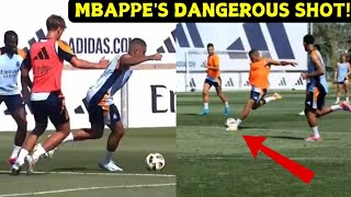 Real Madrid players reaction to Mbappe's ROCKET GOAL during Real Madrid training