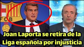 Joan Laporta anuncia la baja del Barcelona de la Liga española por el partido de la Real Sociedad