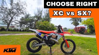 KTM 250 XC vs SX