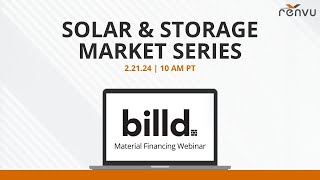 Solar & Storage Marker Series with Billd | RENVU