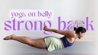 Strong BACK Belly Yoga Sensitive Knees | Strength part 3/3