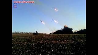 17 октября 2014 Шквальный огонь Ураганов ВСУ по противнику/Ukr Hurricanes Heavy fire at the enemy