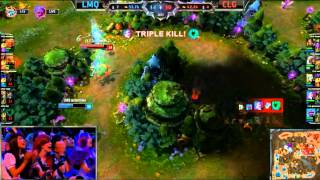 NA LCS - Summer Split 2014 - Doublelift evaporizes after quadra