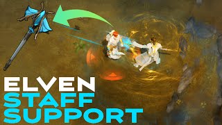 NEW Elven Support Staff PVP In Frostborn