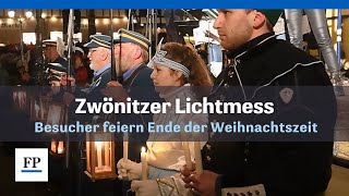 Zwönitzer Lichtmess Februar 2023: Besucher feiern das Ende der Weihnachtszeit