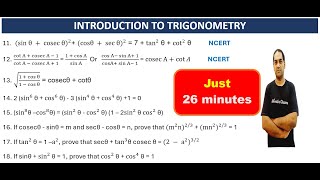 Trigonometry Previous Years Questions Class 10 | Most important question for CBSE examination 2024