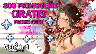 300 PRIMOGEMS GRATIS PROMO CODE AGGIORNAMENTO 1.3 - Genshin Impact ITA