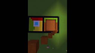 Satisfying Minecraft Art [minecraft logo] #shorts