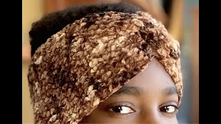 Crochet Velvet Twisted Headband Tutorial by Jonah's Hands