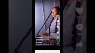 Beautiful Black Lady Shows Off Extremely Long Hair, Video Goes Viral