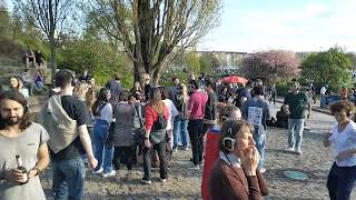 Silent Disco der Stadtblumen im Mauerpark, 23.4.2023