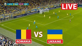 🔴LIVE : UKRAINE vs ROMANIA I EURO CUP 2024 I TODAY LIVE FOOTBALL MATCH | Watch Along & Simulation