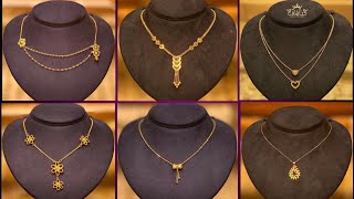 latest daily wear gold chain designs with lockets. gold chain designs with weight and price.