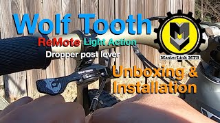 Wolftooth Re Mote Dropper post lever Installation. And some Shout outs too!