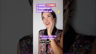 One word, 3 meanings in Spanish #short #shorts #spanish #learnspanish #español #improve