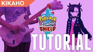 [TUTORIAL] Pokemon Sword & Shield - Marnie Battle Music (Guitar Cover) | KIKAHO