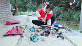 Repairing a severely damaged electronic rice cooker, a genius at repairing electrical equipment