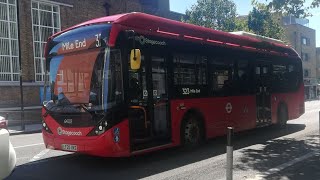 (Renumbered) Stagecoach London 323 to mile end LF20 XKS ADL E200 EV / BYD D8UR