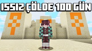 Minecraft Hardcore'da ISSIZ ÇÖL DÜNYASINDA 100 Gün Hayatta Kalmak...