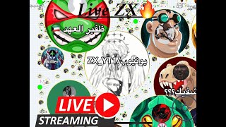 بث ZX اقاريو / بمناسبة وصولنا 160 مشترك 🥹 🛑Live ZX agar.io / Noob Dont Enter